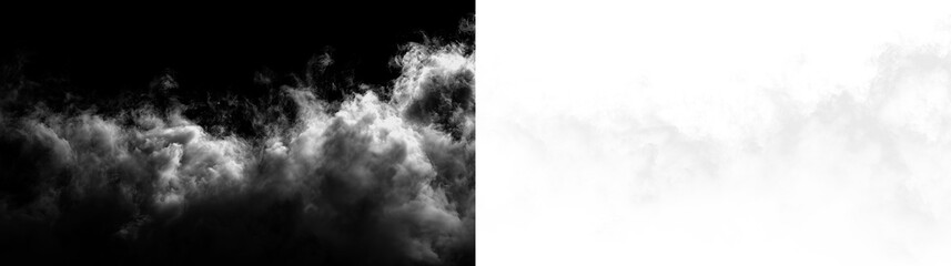 Dark and light clouds blend to create contrast in a sky scene