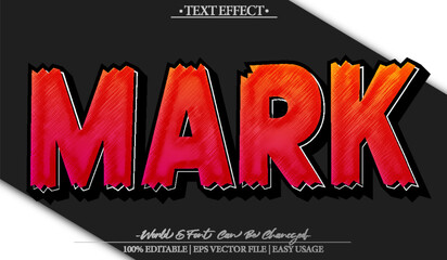 Mark Signature Logo Brand Symbol Identity Graphic Text Effect Editable Alphabet