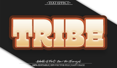 Tribe Community Culture Tradition Heritage Clan People Text Effect Editable Alphabet