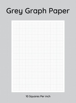 grey lined graph paper 10 squares per inch