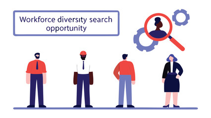 Diverse workforce team with opportunity for inclusion and equality