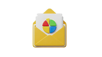 Email with Pie Chart Icon