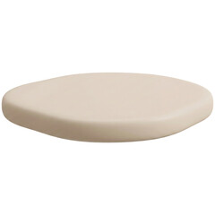 3D minimalist podiums and product display stands including wood, silk drape, and black organic shapes isolated on white background"