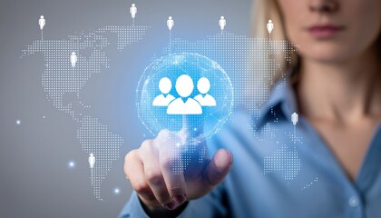 Woman and Global Network.