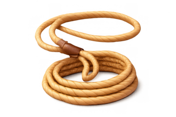 Coiled lasso icon for western theme design and graphic projects