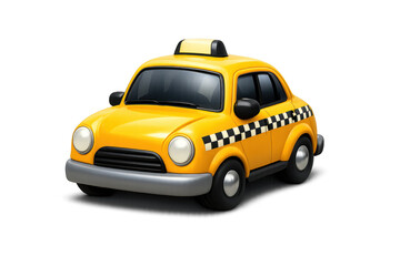 Fototapeta premium Iconic nyc yellow taxi illustration for urban themed design and ads