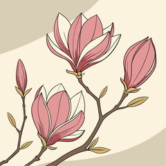 vector illustration of a floral background