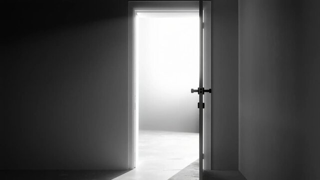 door opening to bright void