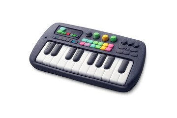 Modern synthesizer icon design for music composition and digital interface