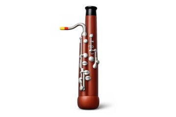 Bassoon icon with modern simple design for musical illustrations and digital art