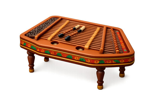Cimbalom concert icon with musical instrument design for artistic projects and graphics