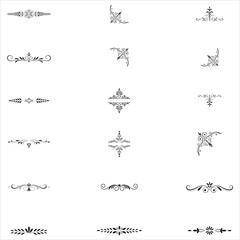 Fototapeta premium Ornament Divider Clip Art 