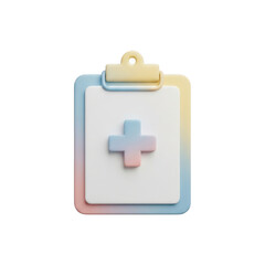 Fototapeta premium Clipboard with plus sign isolated on transparent background isolated on transparent background