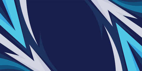 blue sport background vector with sharp lines modern design