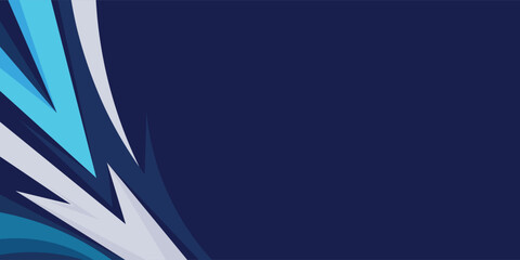 blue sport background vector with sharp lines modern design