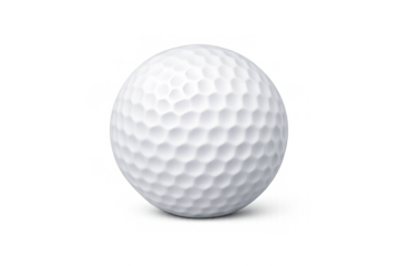 Golf ball icon on grey background for sports design and graphic projects