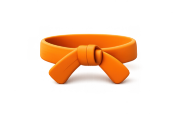 Minimalist martial arts belt design for poster and graphic use
