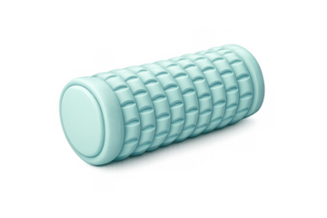 Minimalist foam roller icon for fitness and wellness design