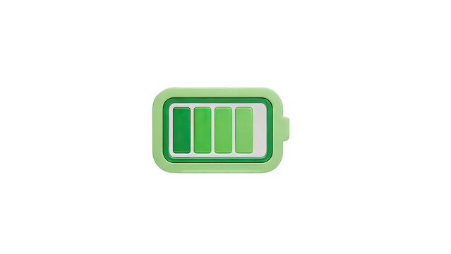 Green battery icon with 3 out of 4 bars filled
