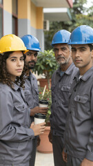 Construction Crew Portrait