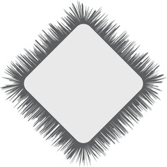 Thorny Comic Black and White Color burst. Pop art retro vector Illustrator.