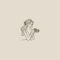 Obraz premium Photography Illustration, Photography Vector, Photography Logo, Photographer Branding, Creative Camera Logo, Elegant Photography Cartoon, Professional Photography Icon