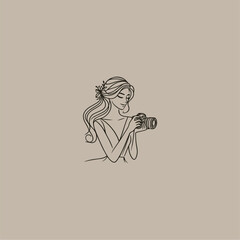 Obraz premium Photography Illustration, Photography Vector, Photography Logo, Photographer Branding, Creative Camera Logo, Elegant Photography Cartoon, Professional Photography Icon