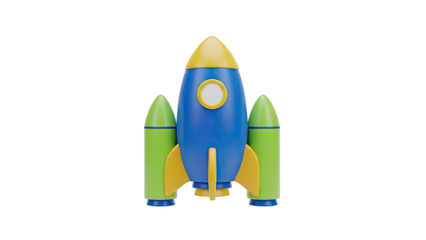 Cartoon Rocket Ship Toy