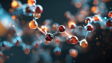Molecular structure science abstract background