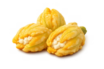 Delicious stuffed zucchini flowers for gourmet cooking and culinary presentation