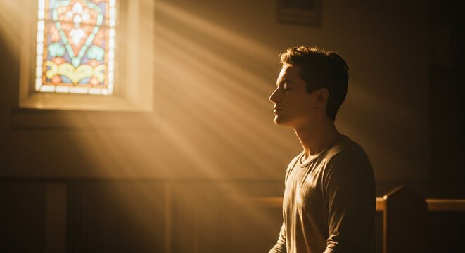 Close of a worship reflection moment showing faith, prayer, and devotion to Christ and God