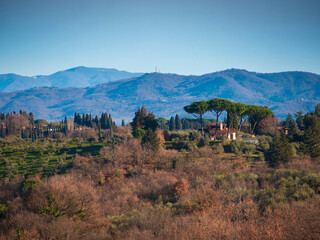 Italia, Toscana, campagna di San Casciano, Firenze.