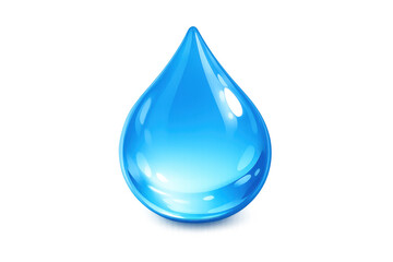 Crystal clear water droplet illustration for minimalist design