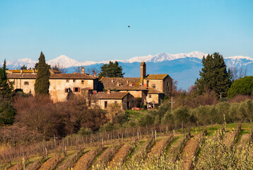 Italia, Toscana, campagna di San Casciano, Firenze.