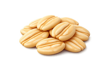 Minimalist oat flakes icon design for food packaging and branding