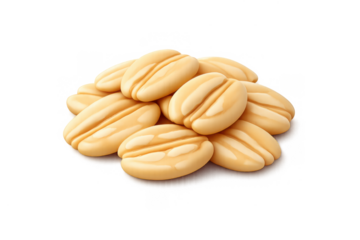 Minimalist oat flakes icon design for food packaging and branding