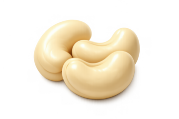 Creamy cashew icon design for food branding and packaging
