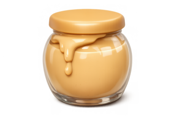 Tahini jar icon with smooth minimalist design for culinary and packaging concepts