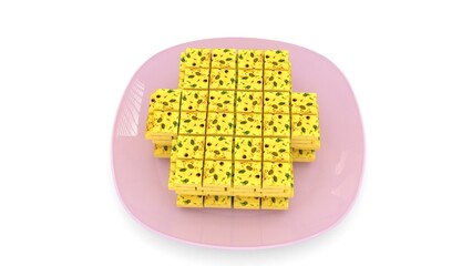 Burfi made from cow's milk