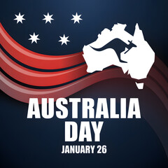 Australia day celebration graphic