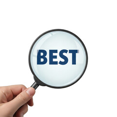 Magnifying best isolated on transparent background