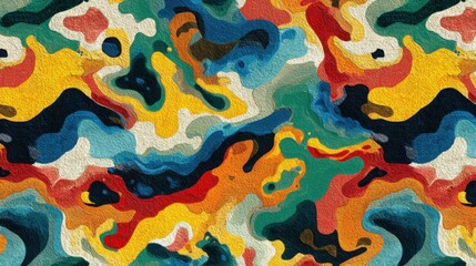 Colorful abstract organic shapes textured background