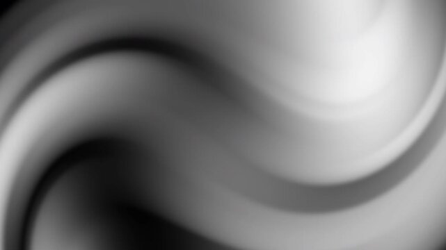 Black and white abstract swirling gradient effect, suitable for modern design projects needing a dynamic and diverse background element.