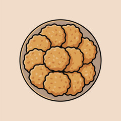 cookies on a plate