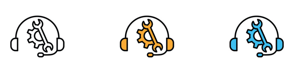 After sales support icon vector. Technical support and customer service symbol. vector illustration.