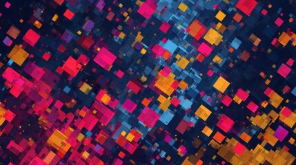 Vibrant abstract geometric mosaic background pattern