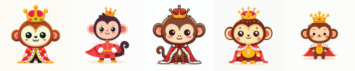 cute monkey vector in royal costume © sarah16blakeyxh2