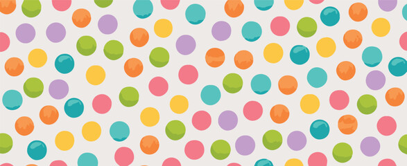 pattern multicolor polka dots hand painted seamless wallpaper design