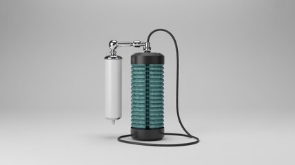 Obraz premium Conceptual Water Filter on White