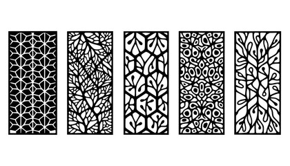 Organic Pattern Biophilic Wall Silhouette